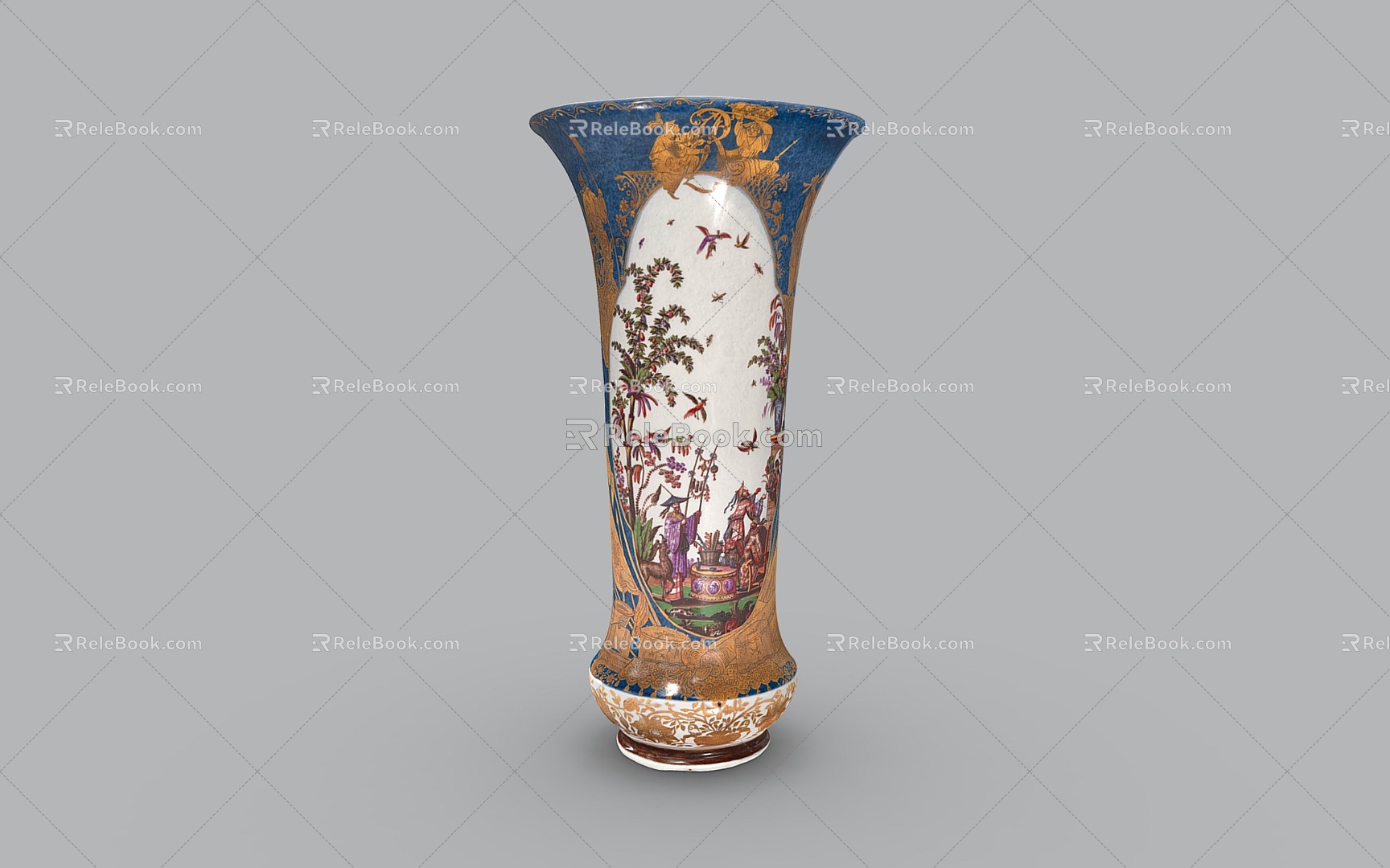 Chinese-style vase porcelain porcelain vase ceramic utensils 3d model