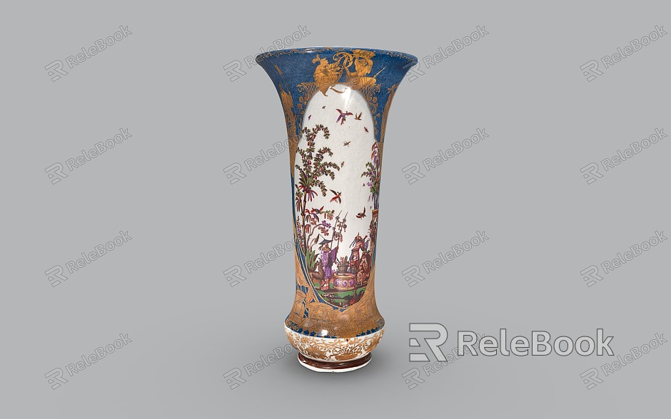 Chinese-style vase porcelain porcelain vase ceramic utensils model