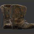 Modern Boots Medium Boots 3d model