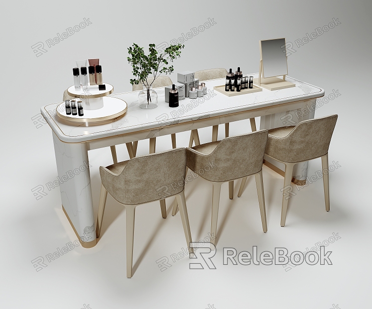 Modern Cosmetics Booth Negotiation Table model