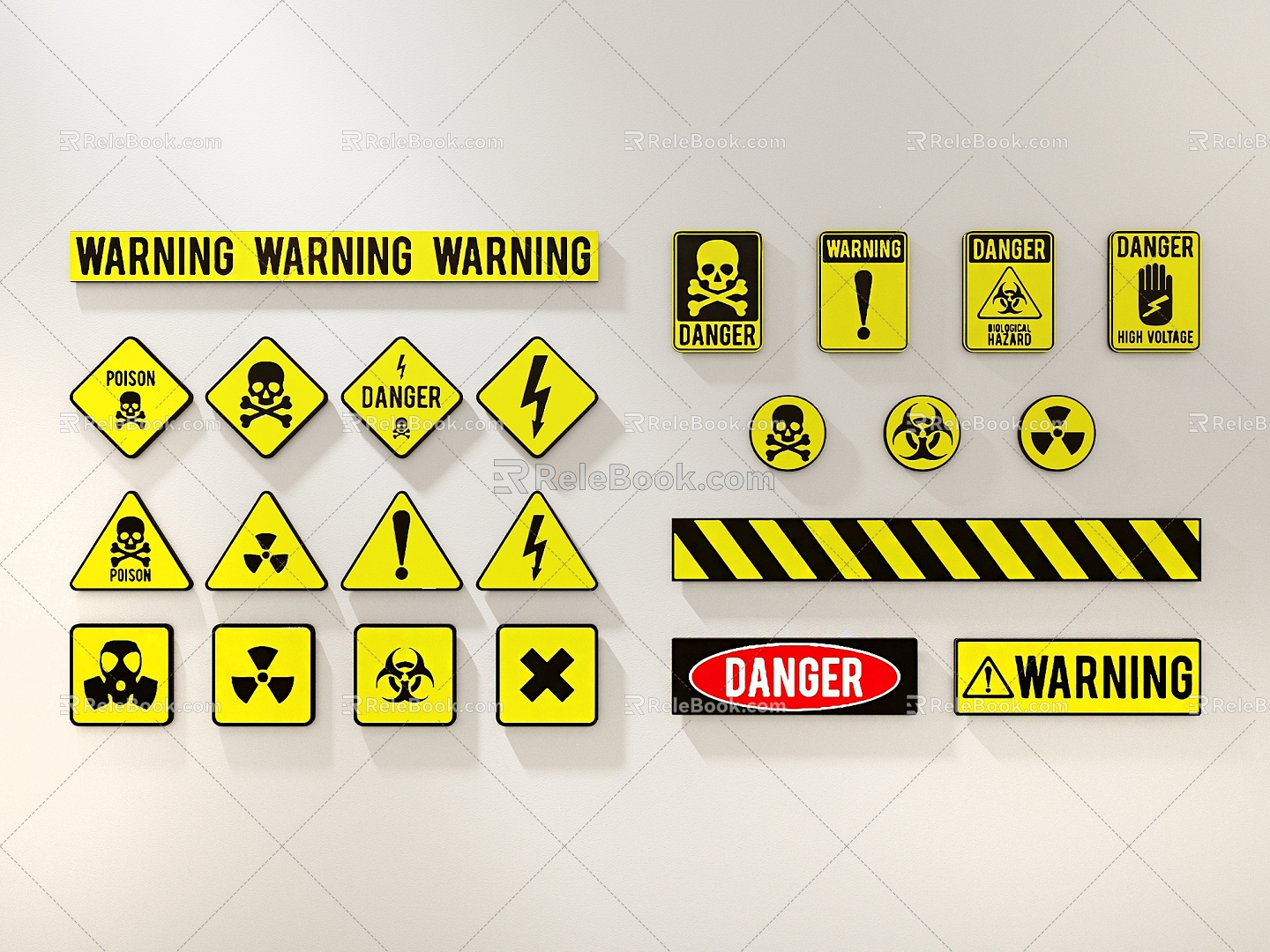 Dangerous goods 3d model