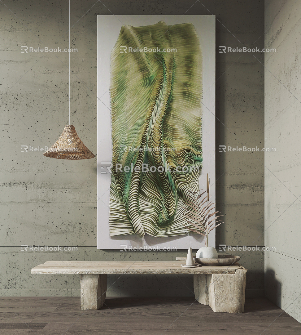 Modern Decorative Painting Hanging Painting 3d model