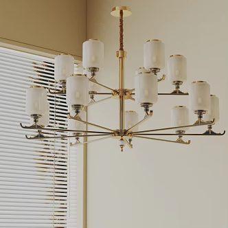 Modern chandelier 3d model
