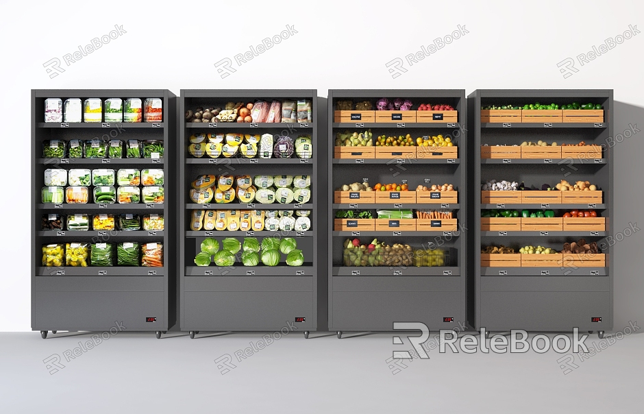 Modern Fresh-keeping Cabinet for Vegetables and Fruits model