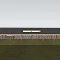 New Chinese Style Corridor Viewing Platform Rural Corridor Rural Structure Rural Rest Space 3d model