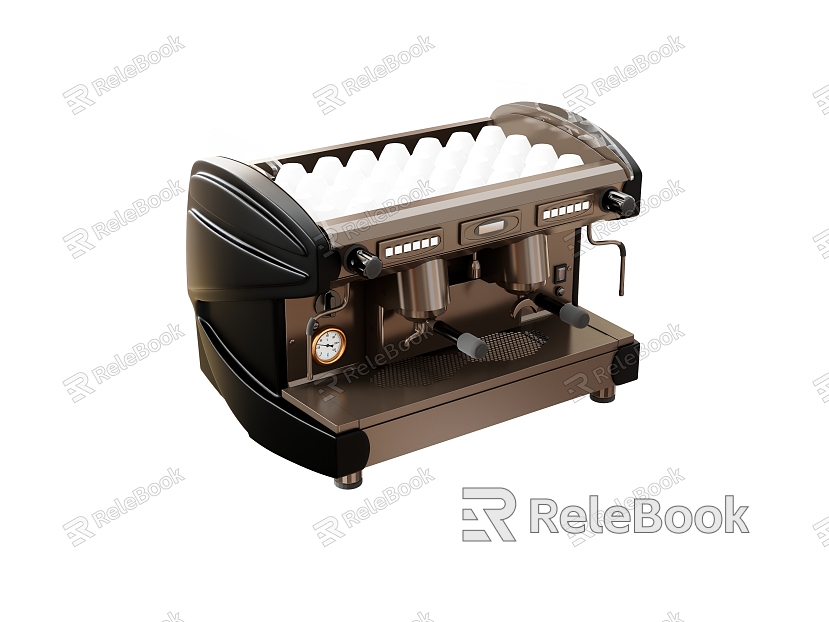 Coffee machine Semi-automatic coffee machine Coffee cup model