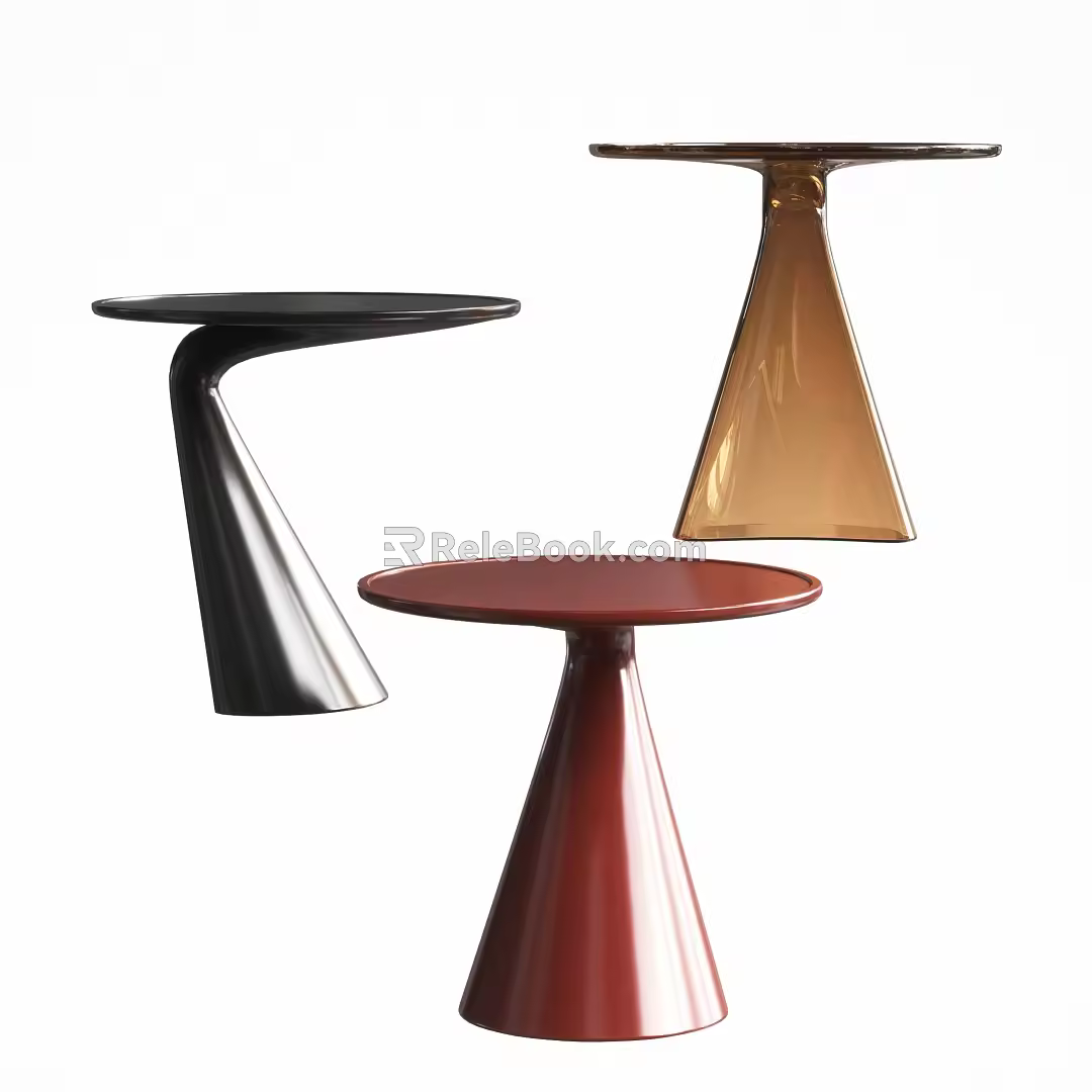 Modern side table coffee table corner table 3d model