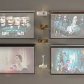 Projection Monitoring System Using Multiple Screens To Display Clear Images And Content