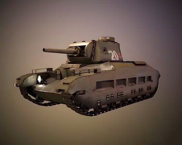 Tank Realistic Weapon Tank Soviet Tank War World War II Military Sherman Tank Cannon 3d model