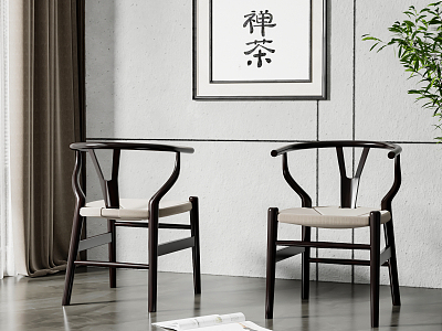 New Chinese Dining Chair Dining Chair Combination model