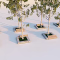 Modern Tree Pool Tree Pool Sitting Stool Landscape Tree Pool Stone Sitting Stool Landscape Sitting Stool 3d model