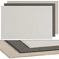 Soft Textured Square Carpet In Neutral Tones For Living Room Home Decor