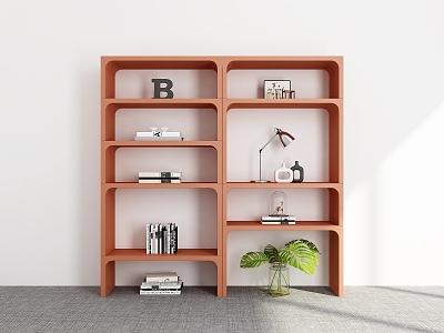 Bookshelf Ornaments Bookshelf Decorative Storage Rack Decorative Rack Bookshelf Shelf model