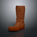 Brown Knee High Leather Boots For Casual Everyday Wear And Comfort