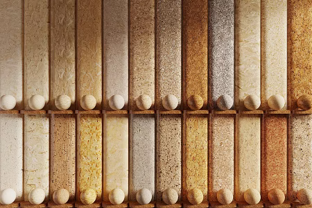 Wood veneer solid wood particleboard Osu board cork plywood wall panel 3d model