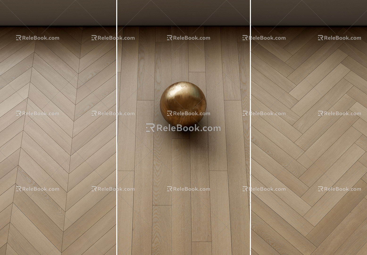 Modern Flooring Wood Flooring 3d model