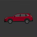 Red Honda SUV With Modern Design Sunroof Alloy Wheels And Streamlined Body