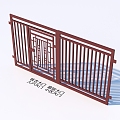 Wrought Iron Gate Courtyard Gate Entrance Gate Community Gate 3d model