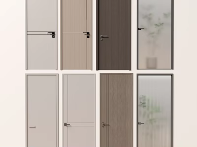Door Interior Door Glass Door Toilet Door Frosted Glass Changhong Glass 3d model