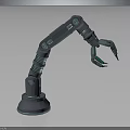 Industrial Robotic Arm With Articulated Joints Gripper Tool And Sturdy Base For Automation