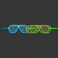 Stylish Sunglasses with Blue Green and Gold Frames for Modern Fashion Look