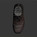 Brown Leather Work Boots Featuring Thick Sole And Durable Laces Design