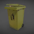 Trash Can Large Trash Can Outdoor Trash Can Community Trash Can Park Trash Can Low Face Number Low Model Simple Model Game Video Level Super Realistic High Precision 3d model