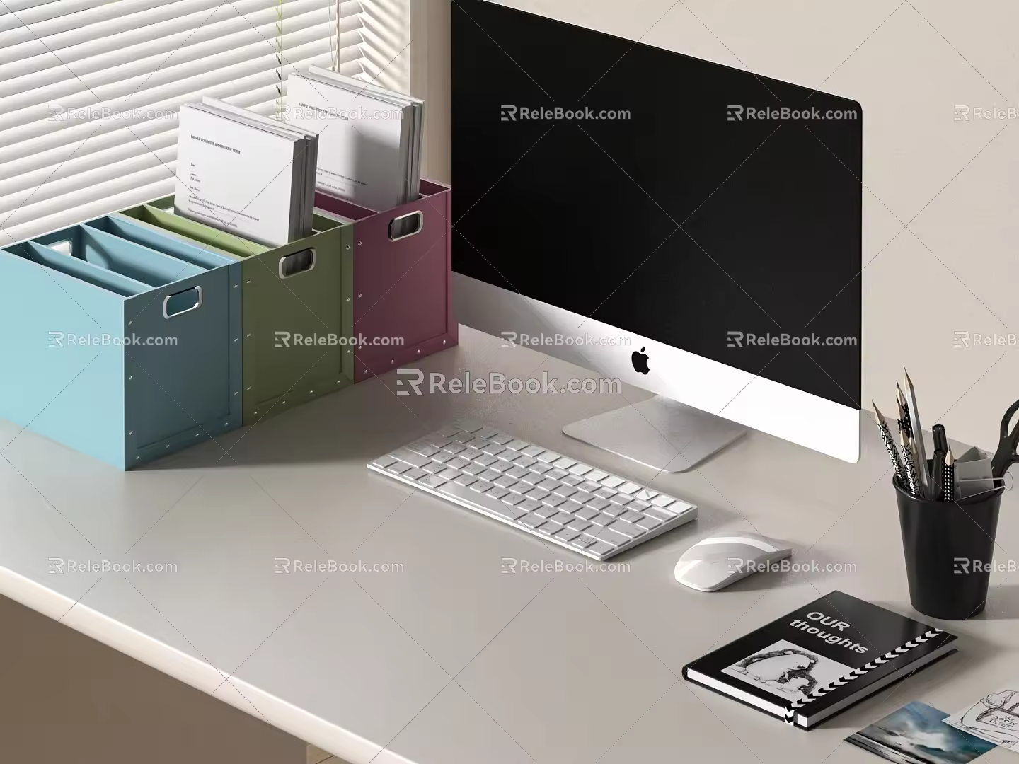 Computer Laptop Ornaments Display 3d model