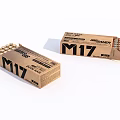 Carpaper box with bullets 3d model