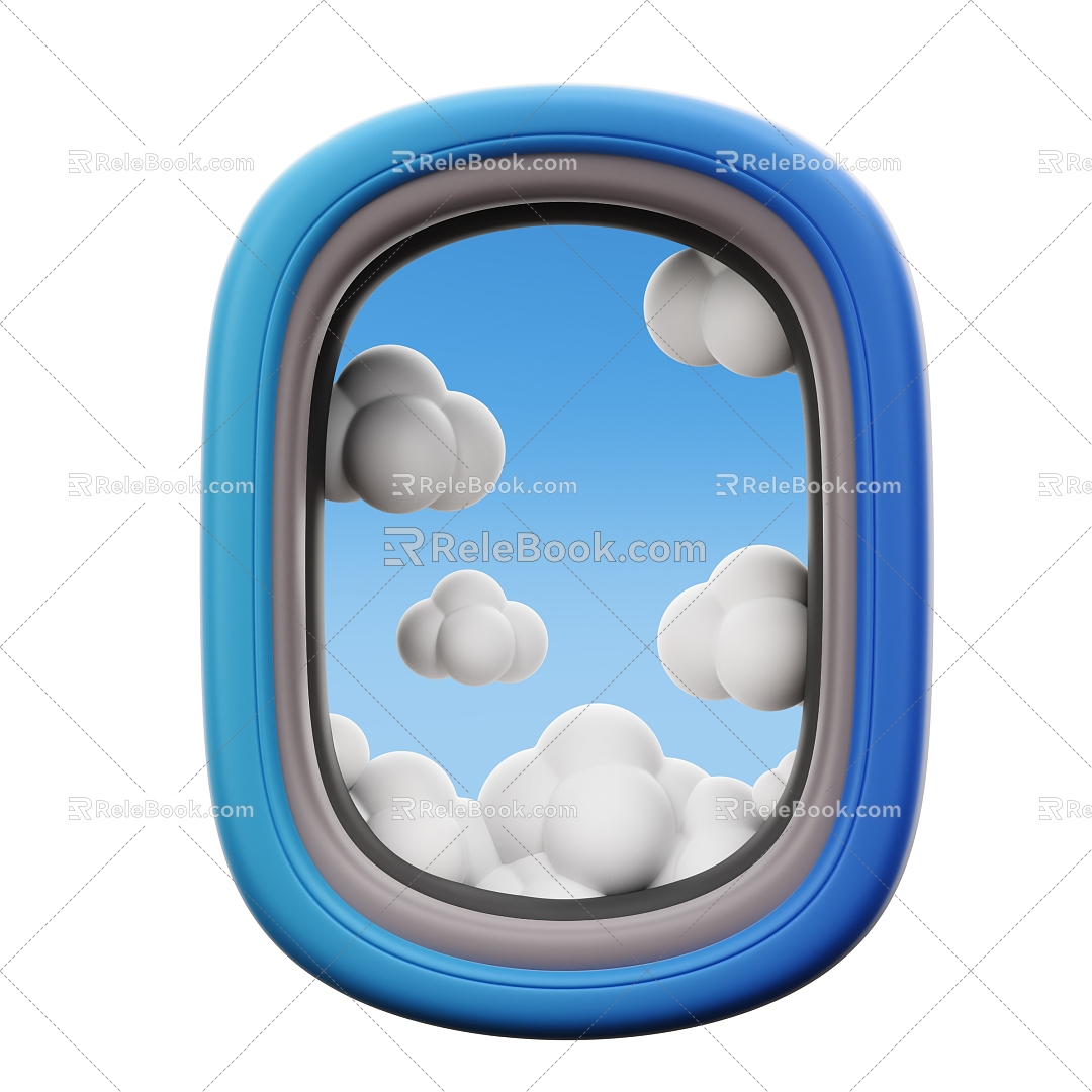 Modern Aircraft Windows 3d model