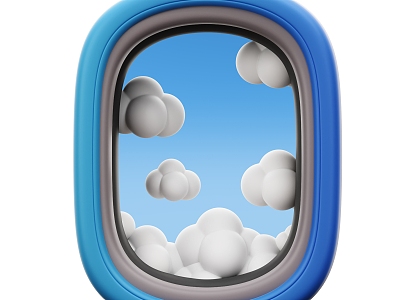 Modern Aircraft Windows 3d model