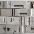 Modern Open Kitchen Interior With Island Counter Cabinets And Appliances