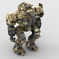 LEGO Toy Robot Mecha Warrior Gundam Fighting 3d model