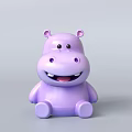 Toy Gift Shop Featuring Cute Purple Hippo Stuffed Animal For Kids