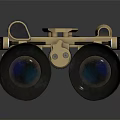 Tan Tactical Binoculars With Black Lenses And Military Grade Optical Design