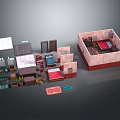 3D Room Components Including Doors Windows Floor Panels And Wall Sections For Interior Design 3d model