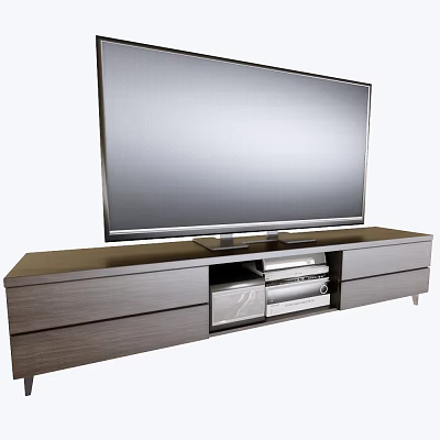 Modern TV Cabinet TV Cabinet Amplifier Audio 3d model