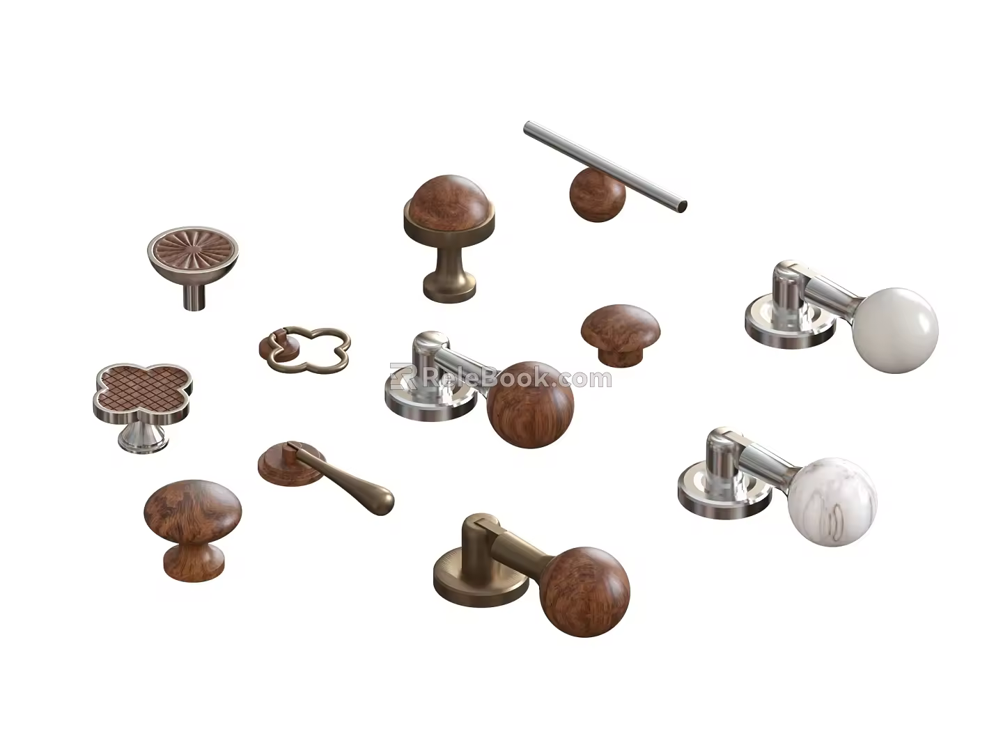 Middle ancient handle Middle ancient style handle 3d model