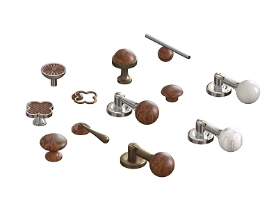 Middle ancient handle Middle ancient style handle 3d model
