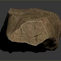 Natural Brown Stone Decorative Ornament With Handcrafted Textured Surface For Home