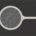 White Electric Fly Swatter with Mesh Design for Effective Mosquito Control at Home