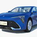 New Generation LaCrosse Blue Sedan Modern Exterior Design With Headlights And Grille