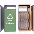 Modern Trash Bin Sorting Trash Bin Trash Bin 3d model