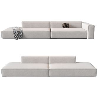 Modern Multiplayer Sofa Multiplayer Sofa Combination 3d model