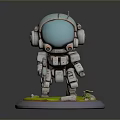 Mech Warrior Mech Soldier Machine Battlearm Mechanical Battlearm Machine Fighter Robot 3d model