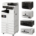 Modern Printer Copy Office Supplies Office Printer Scanner Desktop Printer 3d model