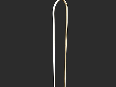 Special-shaped curved floor lamp model