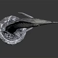 Leaping Sailfish Sculpture With Sail Like Dorsal Fin Long Bill And Wave Base