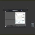 Bridgeport Bus Shelter With Roof Map Board Information Panel And Trash Can