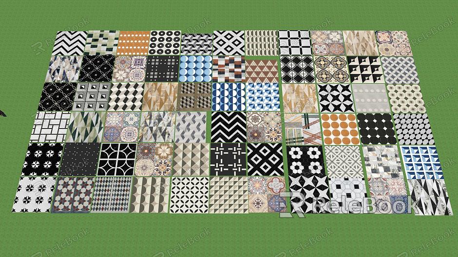 Modern ceramic tile tile combination decoration materials indoor paving tile floor tile wall tile model